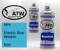 Preview: Mini, Electric Blue Metallic, B86: 400ml Sprühdose + 400ml Klarlack - Set, von ATW Autoteile West.